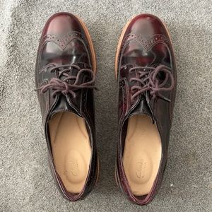 Clarks platform sneaker/loafer